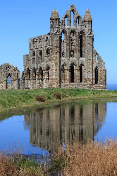 Whitby North Yorkshire Anglia Bencés Kolostor Whitby Abbey Romjai — Stock Fotó