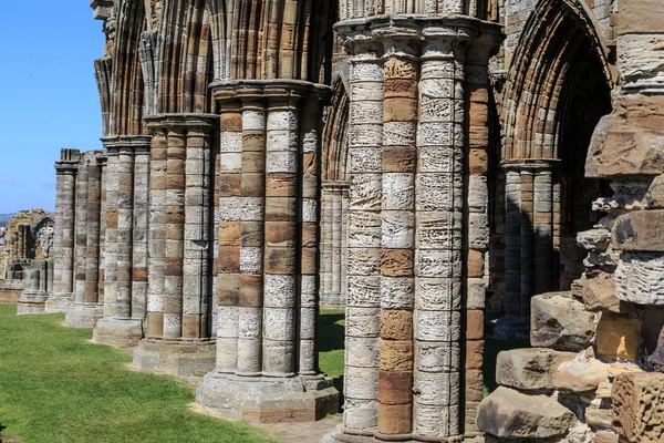 Whitby North Yorkshire Engeland Ruïnes Van Benedictijnenklooster Whitby Abbey — Stockfoto