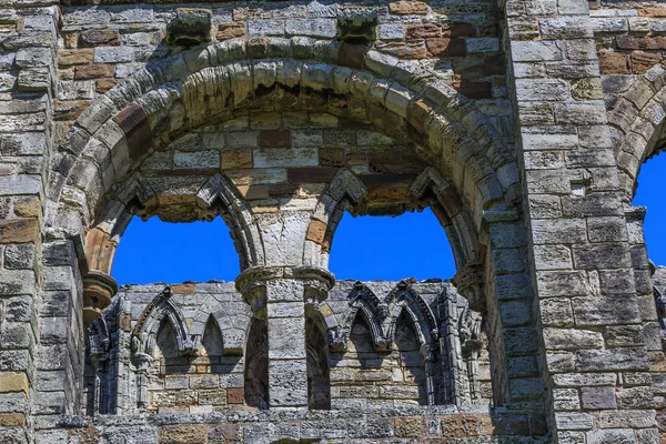 Whitby North Yorkshire Engeland Ruïnes Van Benedictijnenklooster Whitby Abbey — Stockfoto