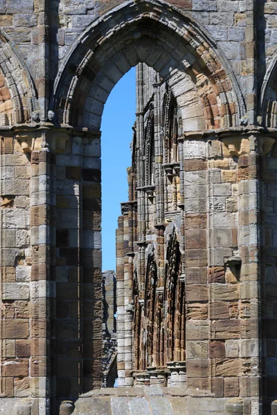 Whitby North Yorkshire Engeland Ruïnes Van Benedictijnenklooster Whitby Abbey — Stockfoto