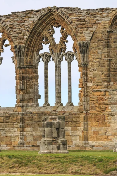 Whitby North Yorkshire Engeland Noordzee East Cliff English Heritage Site — Stockfoto