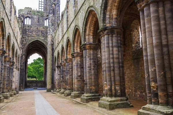 Inghilterra West Yorkshire Leeds North Bank River Aire Abbazia Kirkstall — Foto Stock