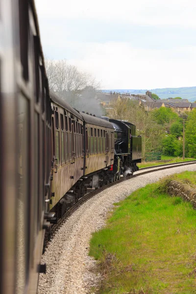 Англия Западный Йоркшир Железная Дорога Хегли Ворт Вэлли Паровые Поезда — стоковое фото