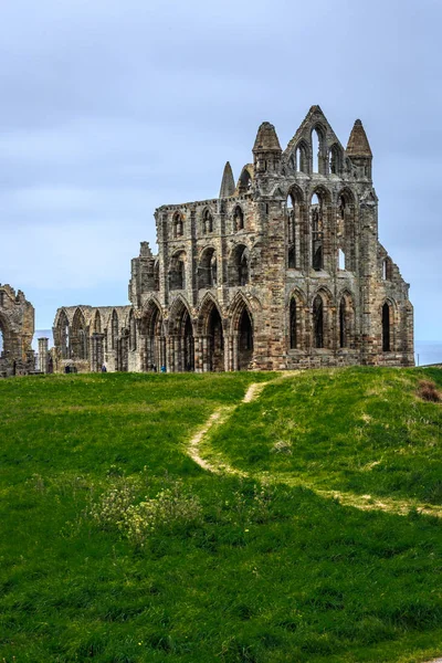 England North Yorkshire Whitby North Sea East Cliff English Heritage Stock Image