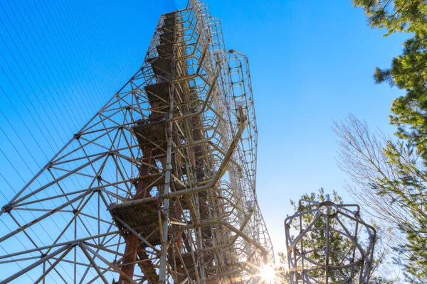 Eastern Europe Ukraine Pripyat Chernobyl Duga Radar Array — Stock Photo, Image
