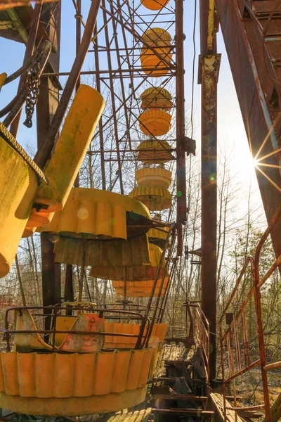 Europa Orientale Ucraina Pripyat Chernobyl Parco Divertimenti Ruota Panoramica — Foto Stock