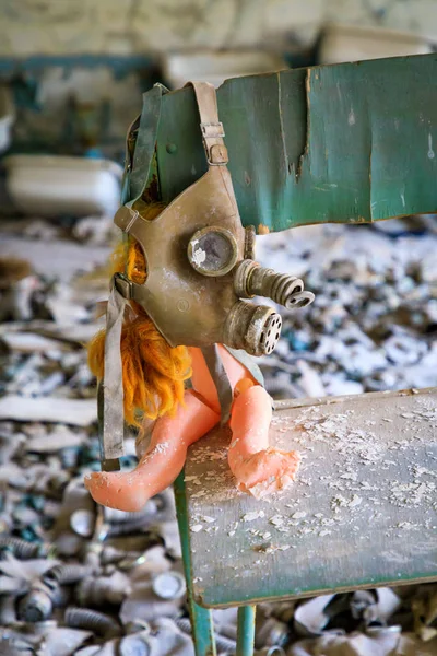 Oost Europa Oekraïne Pripyat Tsjernobyl Gasmaskers Velen Van Hen Kind — Stockfoto