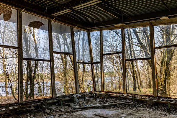 Osteuropa Ukraine Pripjat Tschernobyl Cafe Pripyat Das Gericht War Ein — Stockfoto