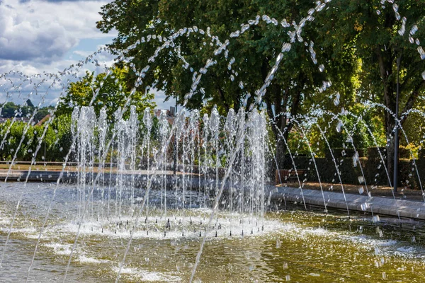 Europa Frankreich Haute Vienne Limoges Brunnen Einem Park Limoges — Stockfoto