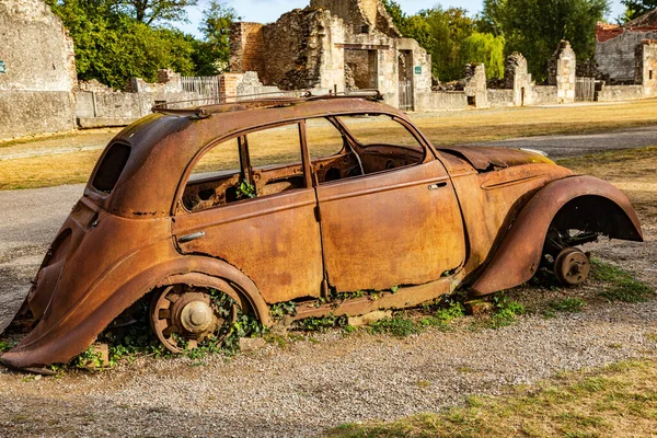 Europa Frankreich Haute Vienne Oradour Sur Glane September 2019 Rostiges — Stockfoto