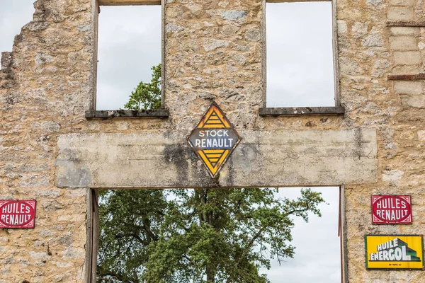 Europa Francia Haute Vienne Oradour Sur Glane Septiembre 2019 Ruinas — Foto de Stock