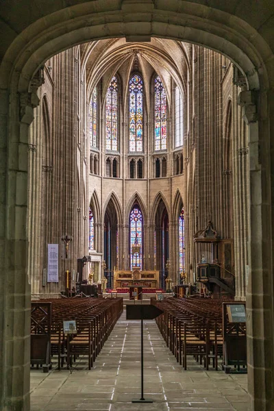 Europa França Haute Vienne Limoges Setembro 2019 Vista Interior Catedral — Fotografia de Stock