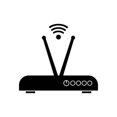 Wifi Router simge logo vektörü