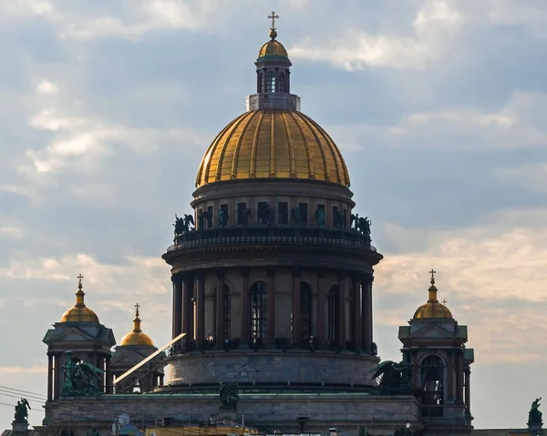 Die Kuppel Der Kathedrale Des Heiligen Isaac Petersburg Ein Werk — Stockfoto