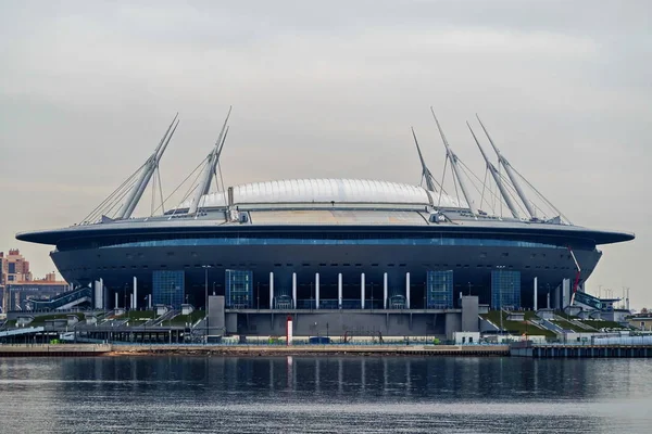 Novo Estádio Que Sediou Copa Mundo 2018 Zenit Arena Edifícios Imagens Royalty-Free