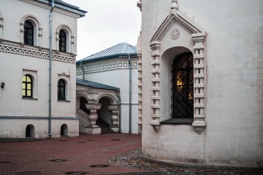 Eski Slav tarzı mimaride. Feodorovsky Katedrali, St. Petersburg.