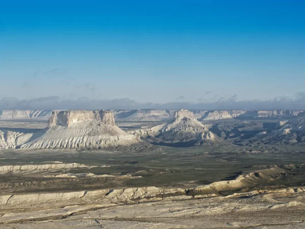 Área Basira Amanhecer Vista Das Montanhas Giz Outliers Imagens Royalty-Free