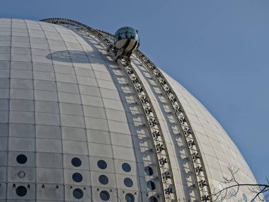 Stockholm 'de gözlem kapsülü. Globen Skyview