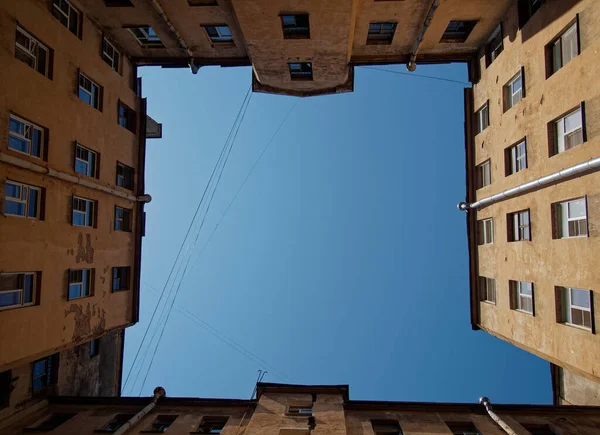 Geometry Sky Petersburg Courtyards Old Town Buildings Xviii Xix Centuries — Stock Photo, Image