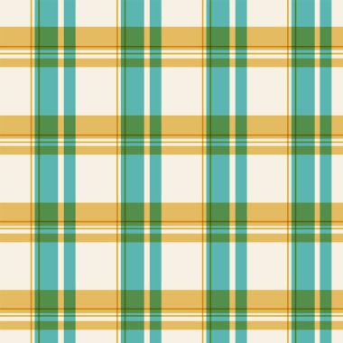 Sarı ve mavi geometrik ekoseli desen. Geleneksel kare gingham geçmişi. Kontrol edilen duvar kağıdı baskısı, denetleyici mozaik ızgara tartan deseni demeti.