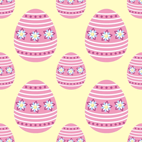 Patrón Inconsútil Colorido Con Imagen Los Huevos Pascua Fondo Vectorial — Archivo Imágenes Vectoriales