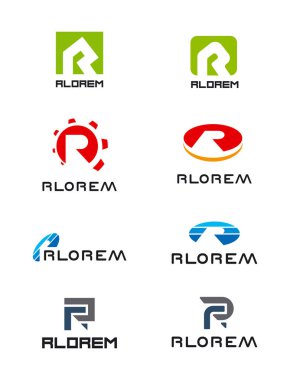R harfi ile mekaniği için logo