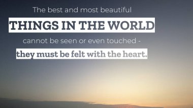 Şöyle okunan sakin bir alıntı: 