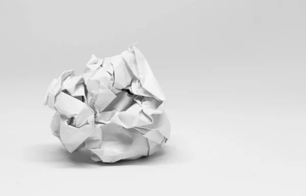 White crumpled paper on background