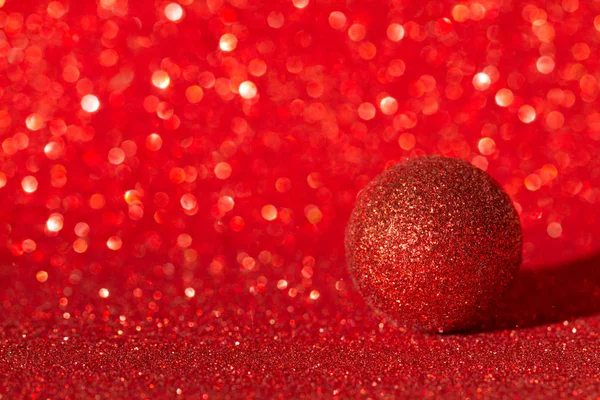 Red Ball Christmas Lights Background — Stock Photo, Image