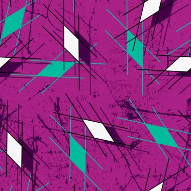 Arka plan ile hatları ile edikula. Yenilikçi grafik tasarım. Vektör seamless modeli. Modern şık doku. Geometrik rhombus taşlarla yinelenen