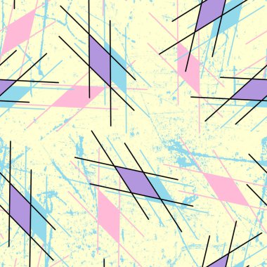 Arka plan ile hatları ile edikula. Yenilikçi grafik tasarım. Vektör seamless modeli. Modern şık doku. Geometrik rhombus taşlarla yinelenen