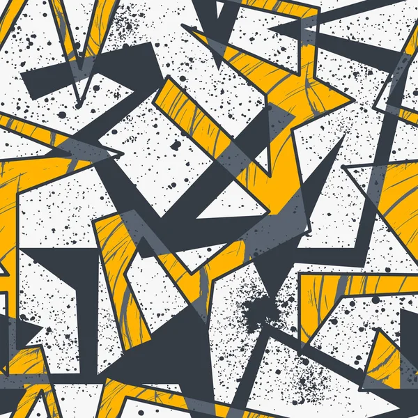 Eğri çizgiler, noktalar ile soyut kesintisiz geometrik desen. Grunge kentsel modeli boy için kağıt ambalaj kız, spor giyim,.