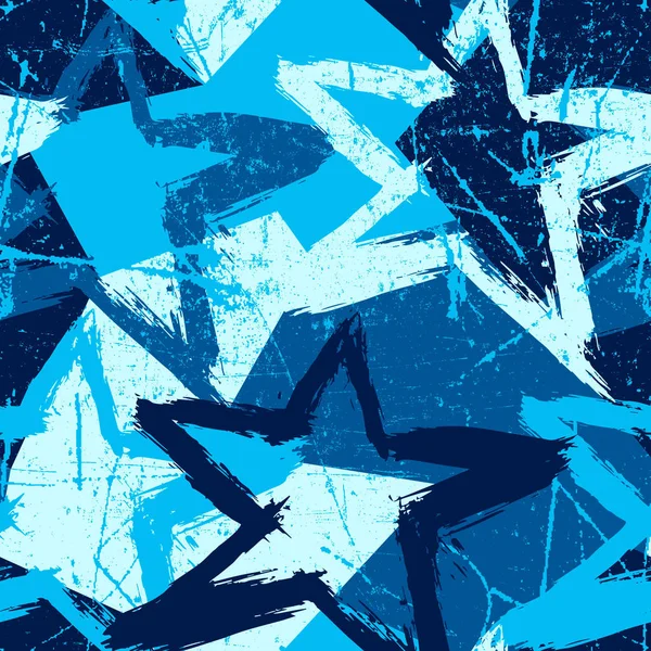 Soyut vektör sorunsuz grunge tarzı desen. Yıldız ile yinelenen arka plan.