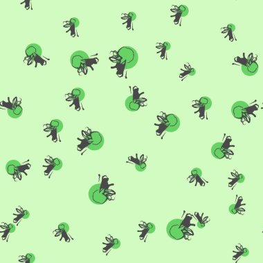 Arka plan ile boyalı yuvarlak şekiller. Garip noktalar Dikişsiz desen mürekkep el ile çizilmiş.