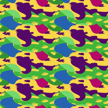 Soyut, pürüzsüz kentsel renk kalıpları 