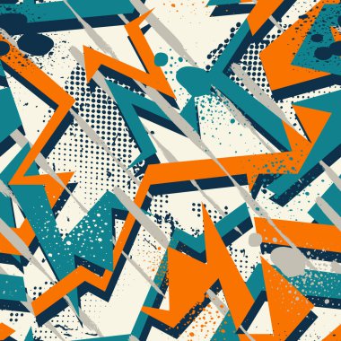 Soyut kentsel şablona sahip kusursuz arkaplan