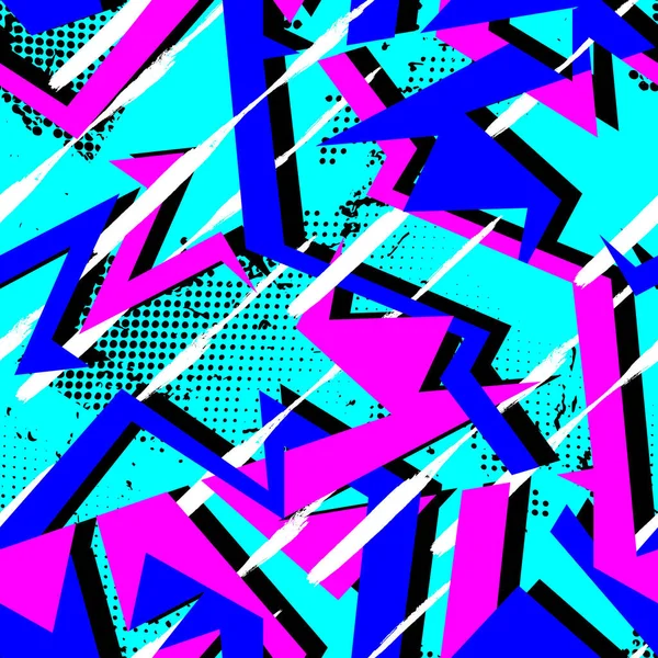 Fondo Sin Fisuras Con Patrón Urbano Abstracto — Vector de stock