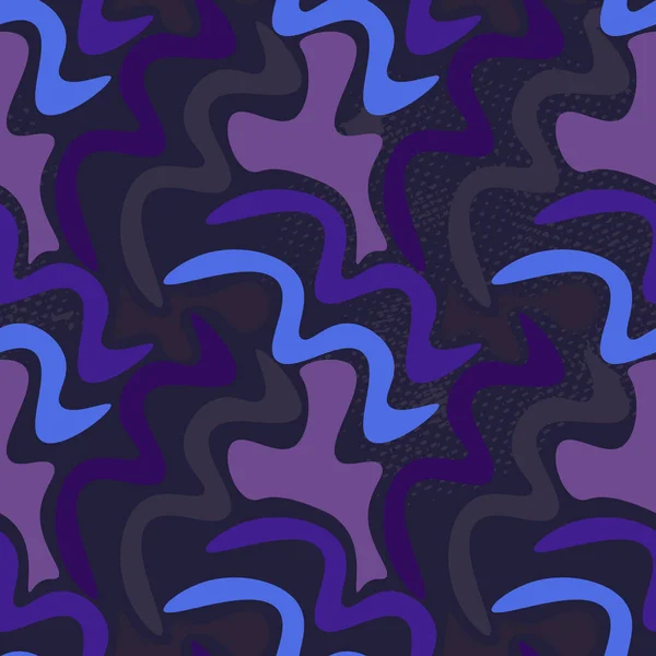 波の形をしたシームレスなカラフルなパターン — ストックベクタ