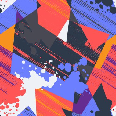 Soyut kentsel şablona sahip kusursuz arkaplan