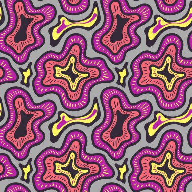 Kusursuz, soyut, yaratıcı el çizimi kalıpları