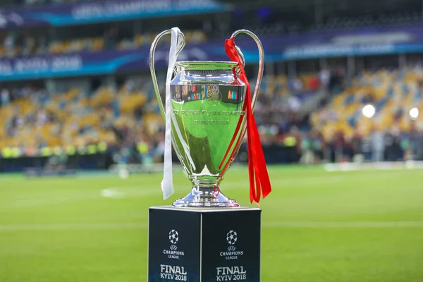 Kiev, Ukrayna - 26 Mayıs, 2018: Uefa Şampiyonlar Ligi Kupası final Uefa Şampiyonlar Ligi Liverpool ve Olimpiyskiy ulusal spor kompleksi, Real Madrid arasındaki maç