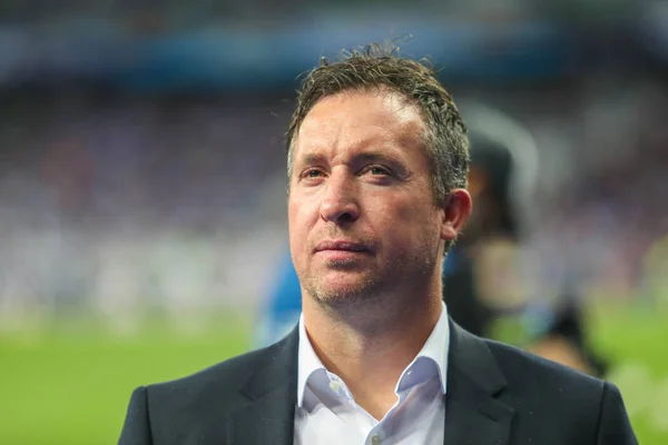 Kijów Ukraina Maja 2018 Angielski Piłkarz Menedżer Robbie Fowler Finał — Zdjęcie stockowe