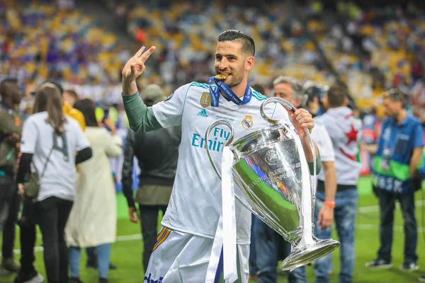 Kiev, Ukrayna - 26 Mayıs, 2018: Dani Ceballos sırasında final Uefa Şampiyonlar Ligi Liverpool ve Olimpiyskiy ulusal spor kompleksi, Real Madrid arasındaki maç