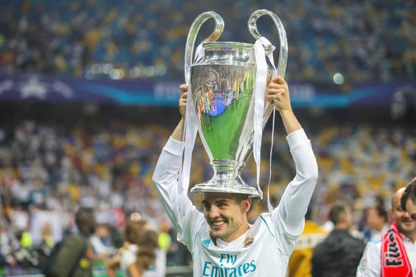 Kiev, Ukrayna - 26 Mayıs, 2018: Hırvat milli futbolcu Mateo Kovacic sırasında final Uefa Şampiyonlar Ligi Liverpool ve Olimpiyskiy ulusal spor kompleksi, Real Madrid arasındaki maç