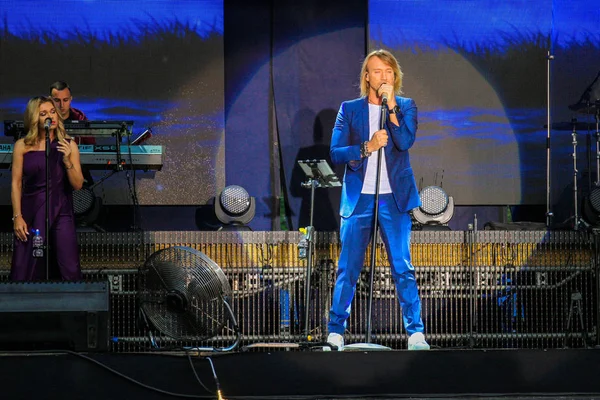 Poltava Ukraine June 2018 Ukrainian Singer Oleg Vinnik His Performance — Stock Photo, Image