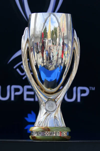 Tallinn Estônia Agosto 2018 Supercopa Uefa Durante Jogo 2018 Supercopa — Fotografia de Stock