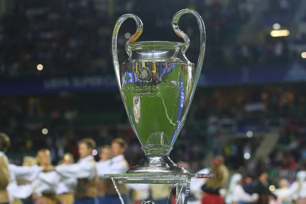 Tallinn, Estonya - 15 Ağustos 2018: Uefa Şampiyonlar Ligi Kupası maç sırasında 2018 Uefa Süper Kupası Real Madrid - Atletico A. Le Coq Arena Stadyumu'nda