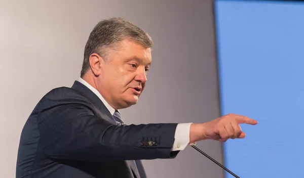 Poltava Ukraina Mars 2019 President Ukraina Petro Porosjenko Mötet Rådet — Stockfoto