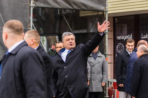 Połtawa Ukraina Marca 2019 Prezydent Ukrainy Petro Poroszenko Podczas Posiedzenia — Zdjęcie stockowe