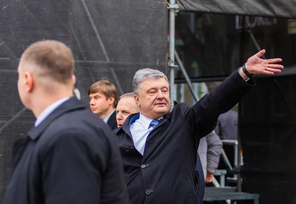 Poltava Ukraina Mars 2019 President Ukraina Petro Porosjenko Mötet Rådet — Stockfoto